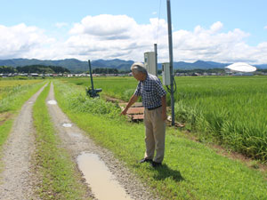 豪雨後の見回り